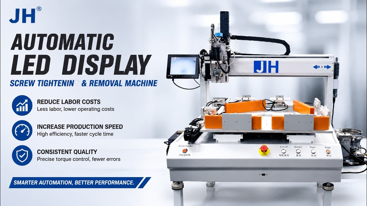 LED Display Screw Tightening Machine | Automatic Screw Assembly & Disassembly Solution