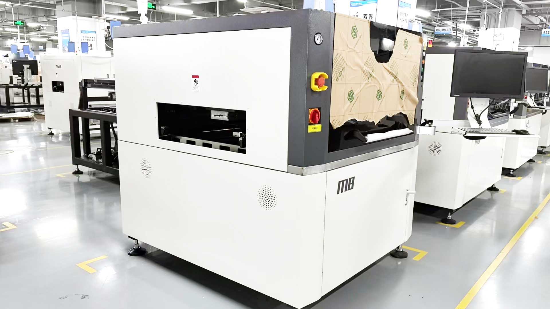 JHIMS M8 high-precision vision printer in Mini LED production